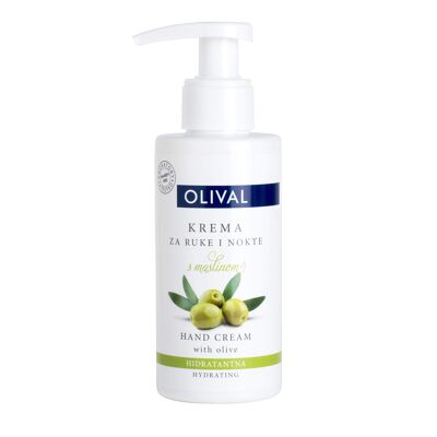 Moisturizing cream for hands and nails with olive oil