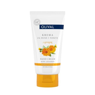 Moisturizing hand and nail cream with marigold