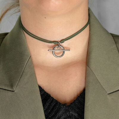 Null-Schrägstrich-Kordel-Halskette