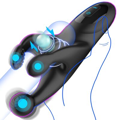 Manual stroker with fluttering and vibrating design