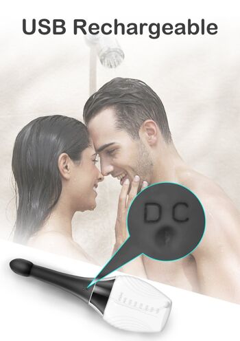 Nettoyant pour douche anale et lavement en silicone avec spray puissant - Régulier 9