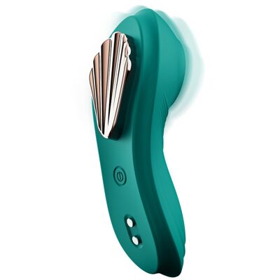 Wearable panty vibrator with strong magnetic clip - Green