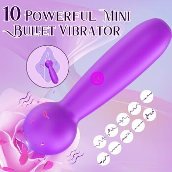 Vibromasseur bullet pour clitoris avec modèle de vibration 2