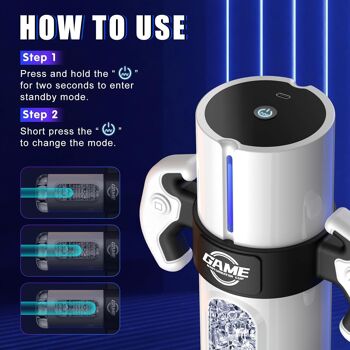 Masturbateur automatique avec conception de poussée et de vibration 6