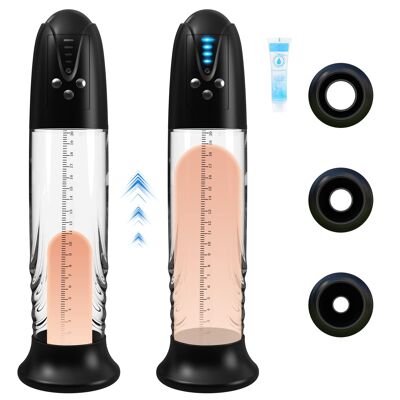Pompe d'agrandissement du pénis à succion automatique pour masturbateur masculin