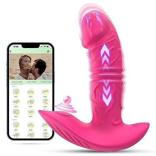 G-Punkt-Vibrator mit Stoß- und Vibrationsmodus