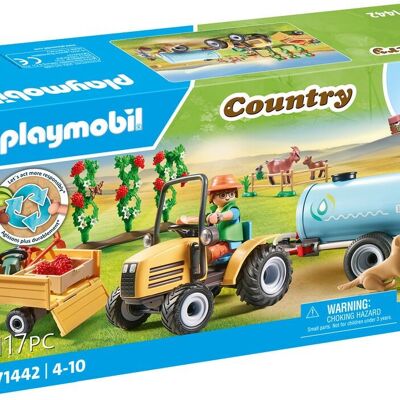 Playmobil 71442 - Bauer mit Traktor und Tankwagen