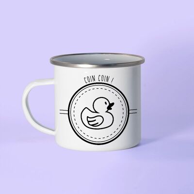 Coin coin mug - Enameled metal