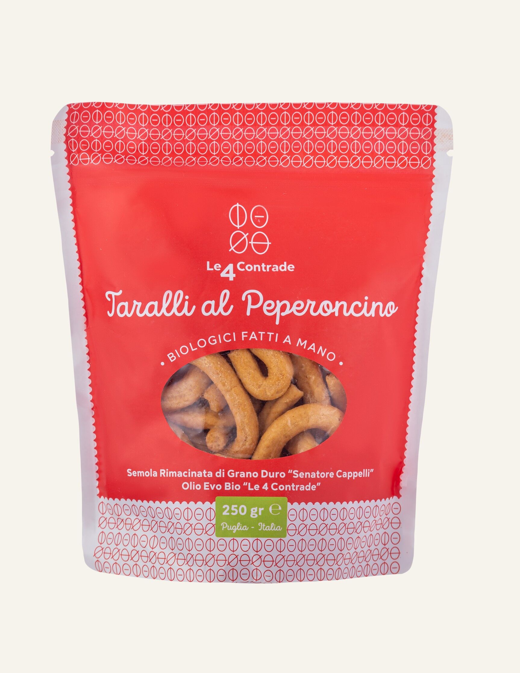 Taralli with chilli pepper BIO 250gr - NEW PACK