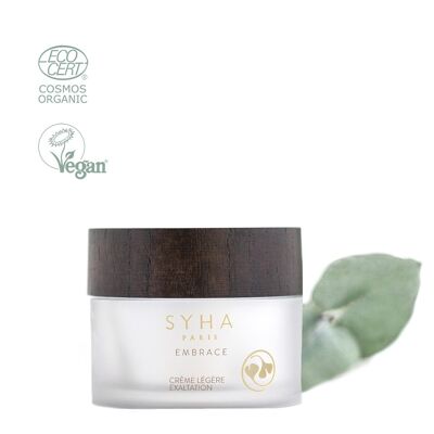 Light anti-pollution cream, certified organic moisturizer