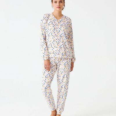 Damen-Pyjama für Damen, bedruckt, J&J Brothers – JJB_DP0200