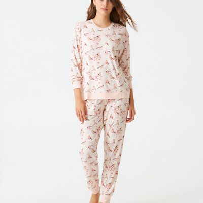 Pyjama femme modal estampé J&J Brothers - JJB_DP0300
