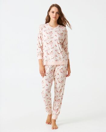 Pyjama femme modal estampé J&J Brothers - JJB_DP0300 1