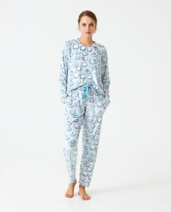 Pyjama femme terciopelo estampado J&J Brothers - JJB_DP0500 3