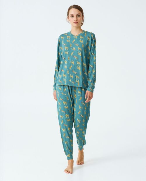 Pijama mujer modal estampado J&J Brothers - JJB_DP0600