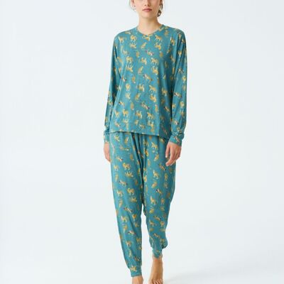 Pyjama femme modal estampé J&J Brothers - JJB_DP0600