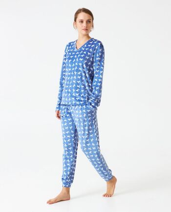 Pyjama femme terciopelo estampado J&J Brothers - JJB_DP0800 3