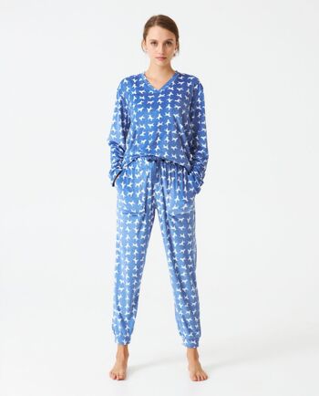 Pyjama femme terciopelo estampado J&J Brothers - JJB_DP0800 4