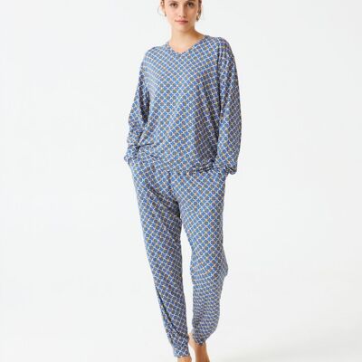 Pyjama femme modal estampé J&J Brothers - JJB_DP0900