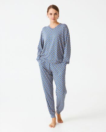 Pyjama femme modal estampé J&J Brothers - JJB_DP0900 1