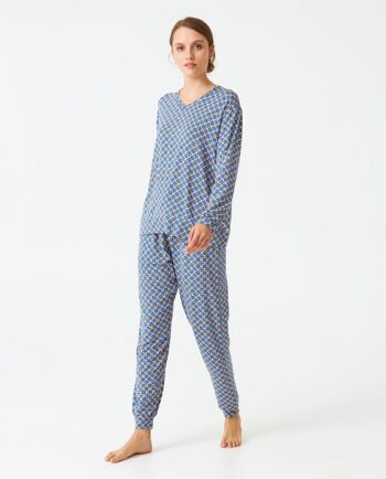 Pyjama femme modal estampé J&J Brothers - JJB_DP0900 3
