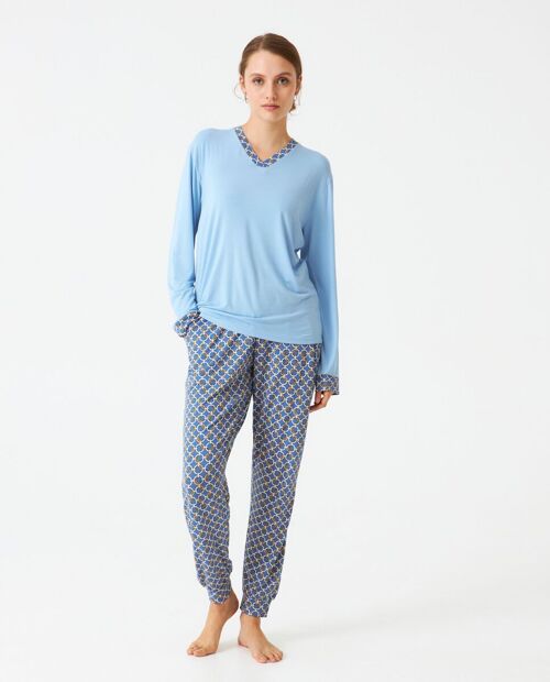 Pijama mujer modal estampado J&J Brothers - JJB_DP0901