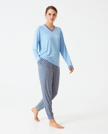 Pyjama femme modal estampé J&J Brothers - JJB_DP0901 3