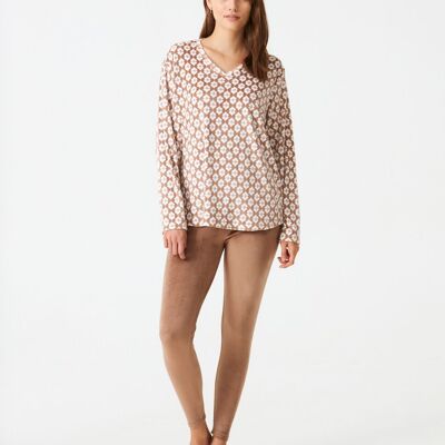 Pyjama femme terciopelo estampado J&J Brothers - JJB_DP1100