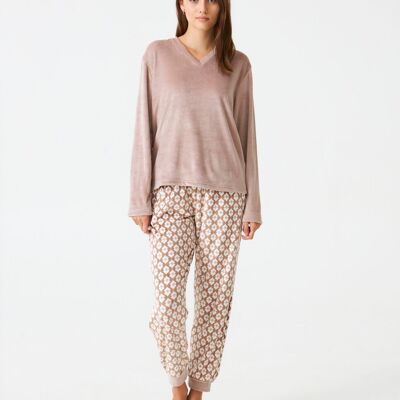 Pyjama femme terciopelo estampado J&J Brothers - JJB_DP1101