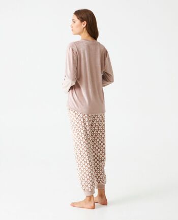 Pyjama femme terciopelo estampado J&J Brothers - JJB_DP1101 2