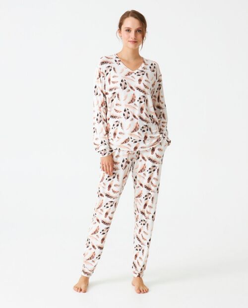 Pijama mujer modal estampado J&J Brothers - JJB_DP1200