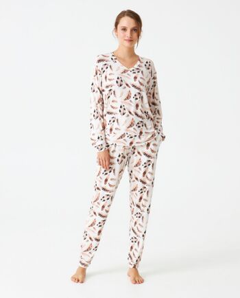 Pyjama femme modal estampé J&J Brothers - JJB_DP1200 1