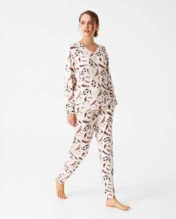 Pyjama femme modal estampé J&J Brothers - JJB_DP1200 3