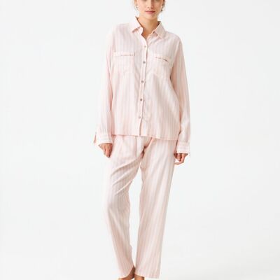 Pijama mujer algodón rayas J&J Brothers - JJB_DP1500