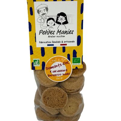 Diamants D'oc caramel beurre salé - 150 gr - sablés fondants