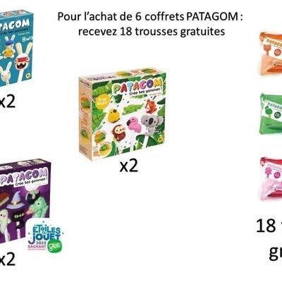 PACK PATAGOM 6 COFFRETS ACHETES : 18 TROUSSES OFFERTES