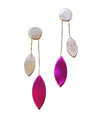 Boucles d'oreilles LES COCOTTES Fuchsia 4