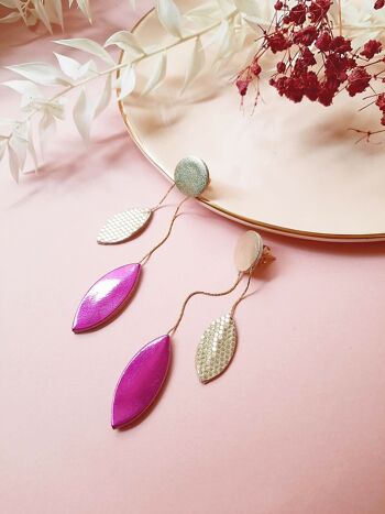 Boucles d'oreilles LES COCOTTES Fuchsia 8