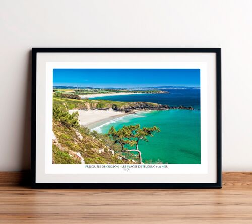Affiche 50 x 70 cm - Les Plages de Telgruc-sur-Mer, Presqu'île de Crozon