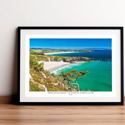Poster 50 x 70 cm - The Beaches of Telgruc-sur-Mer, Crozon Peninsula