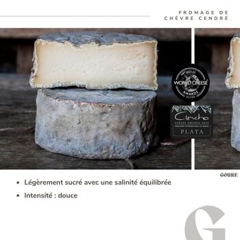 Fromage de Chèvre affiné aux CENDRES (500gr) - World Cheese Awards Argent 2022-2023 3