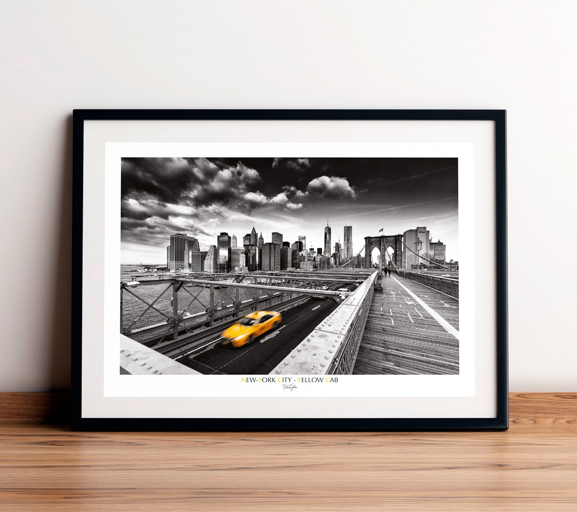 Poster 50 x 70 cm - Yellow Cab, New York City