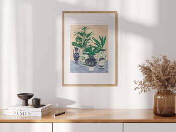 Grèce Vases Art Print / Affiche de plantes illustrées / Art mural du salon 2