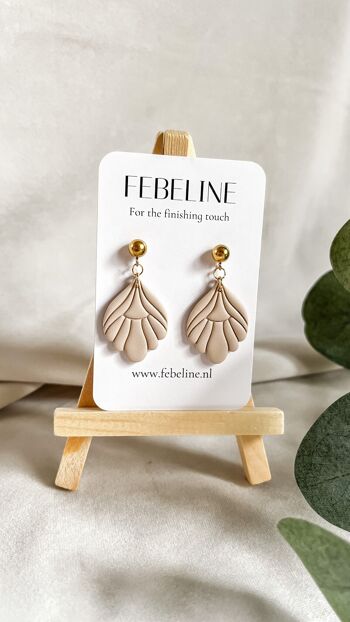 Boucles d'oreilles Febe - Faites à la main en argile polymère 5