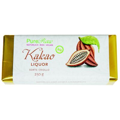 Kakao Liquor / Paste, Sorte Criollo, (Bio & Roh)  250 g