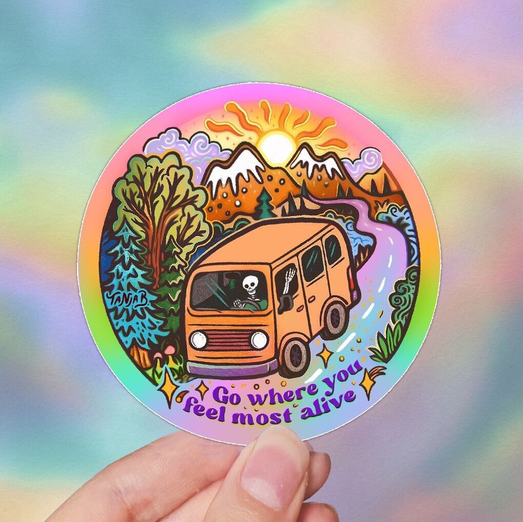 Vai dove ti senti vivo - Adesivo