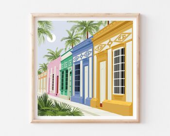 Maracaibo au Venezuela Art / Affiche de voyage tropical / Décor mural de salon vibrant 3