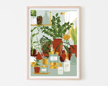 Soins personnels et plantes Art Print / Affiche de positivité 1