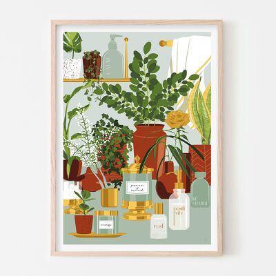 Soins personnels et plantes Art Print / Affiche de positivité