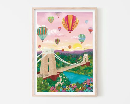 Bristol Clifton Bridge Art Print